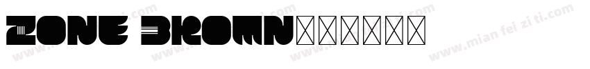 Zone Brown字体转换